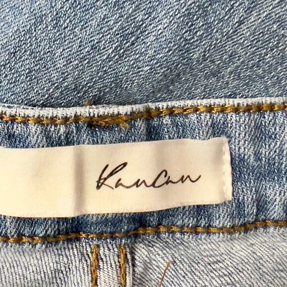 KanCan Distressed Skinny Jeans Women's Size 26 Light Wash Mid Rise Casual Travel - Picture 4 of 10